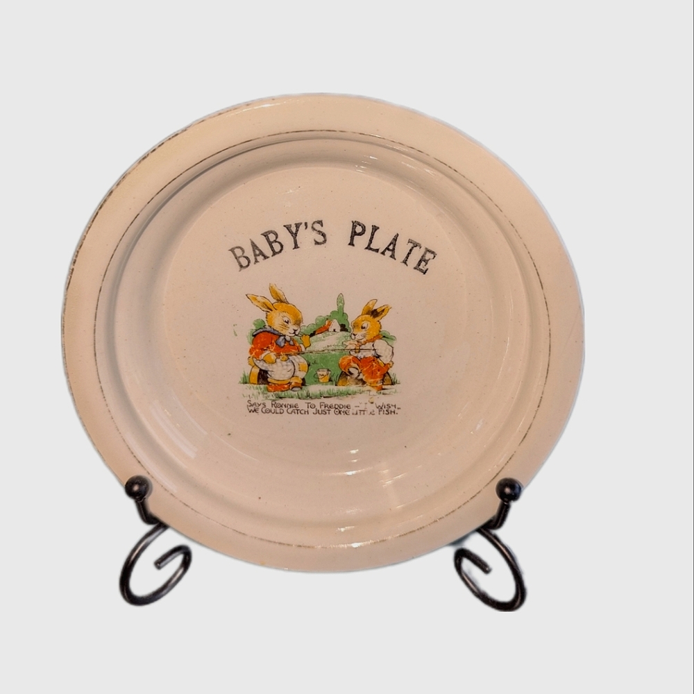 Baby's Porridge Plate by James Kent Ltd. Longton (Staffordshire) England